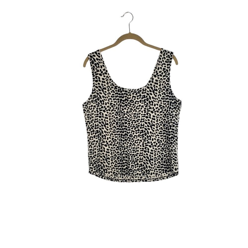Cinema Etoile Tank Top Animal Print Velveteen Cheetah Camisole Size Large